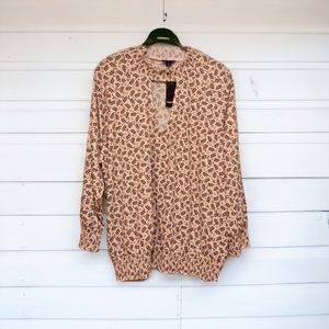 NWT Torrid size 2 keyhole neck floral shirt